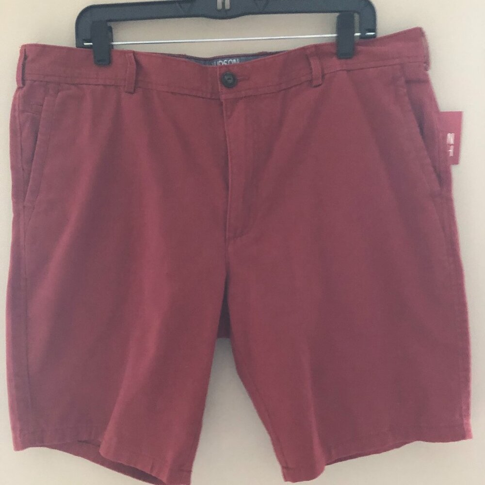 Hudson North Men's Burgundy Shorts Size W36 Brand New w/ Tags